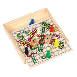 Eddy Toys jeu de serpents et d'échelles en bois