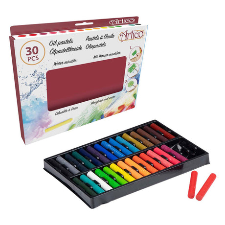 Pastels à l'huile, lot de 30 couleurs