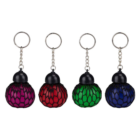 Boule de squish en maille porte-clés