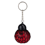 Boule de squish en maille porte-clés