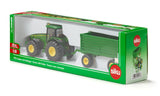 Siku 1953, tracteur John Deere avec cintre, échelle 1:50, métal plastique