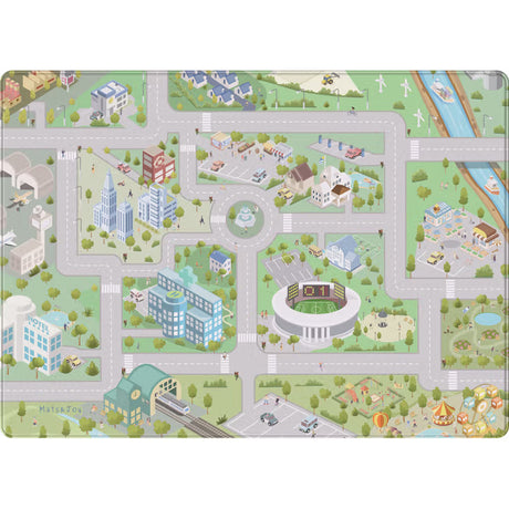 Tapis amp; joy mats joy city square tapis de jeu grand 130x180 cm