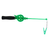 Rod de crabe en plastique vert, 34 cm