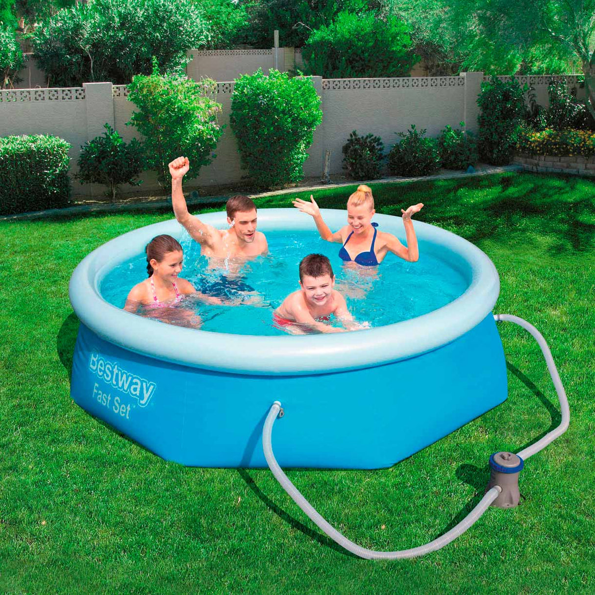 Bestway Fast Set Pool (avec pompe à filtre), 244x68cm