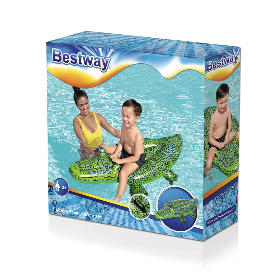 Bestway opblaasbare krokodil ride-on