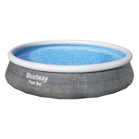Bestway Piscine Fast Set autour de Rattan, 396 cm