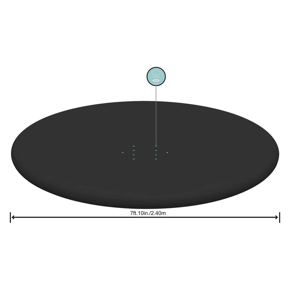 Bâche Bestway ronde, 244 cm
