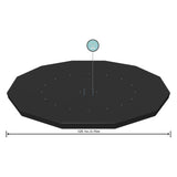 Bâche Bestway ronde, 360 366 cm
