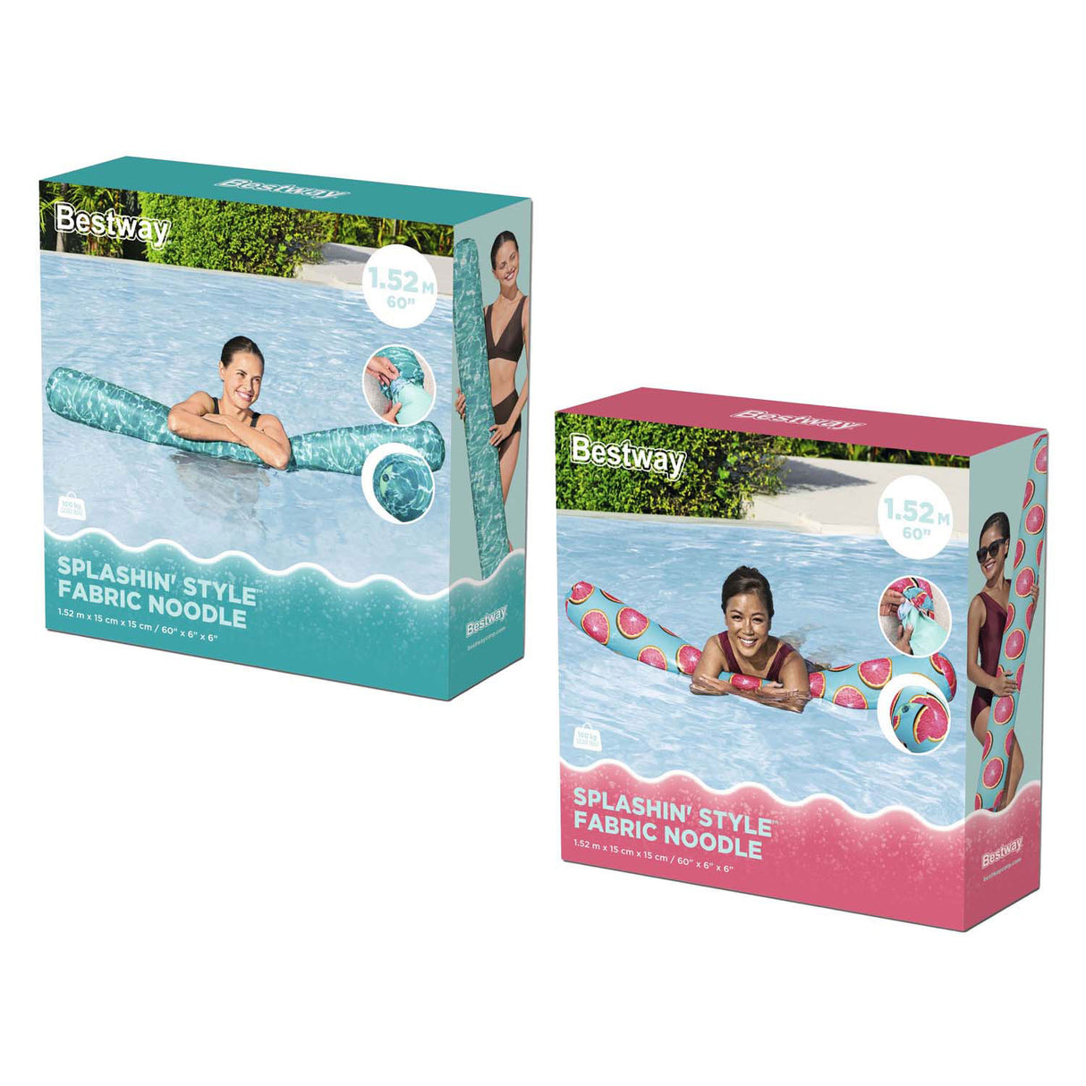 Tuyau de natation style splashin Bestway avec couvercle