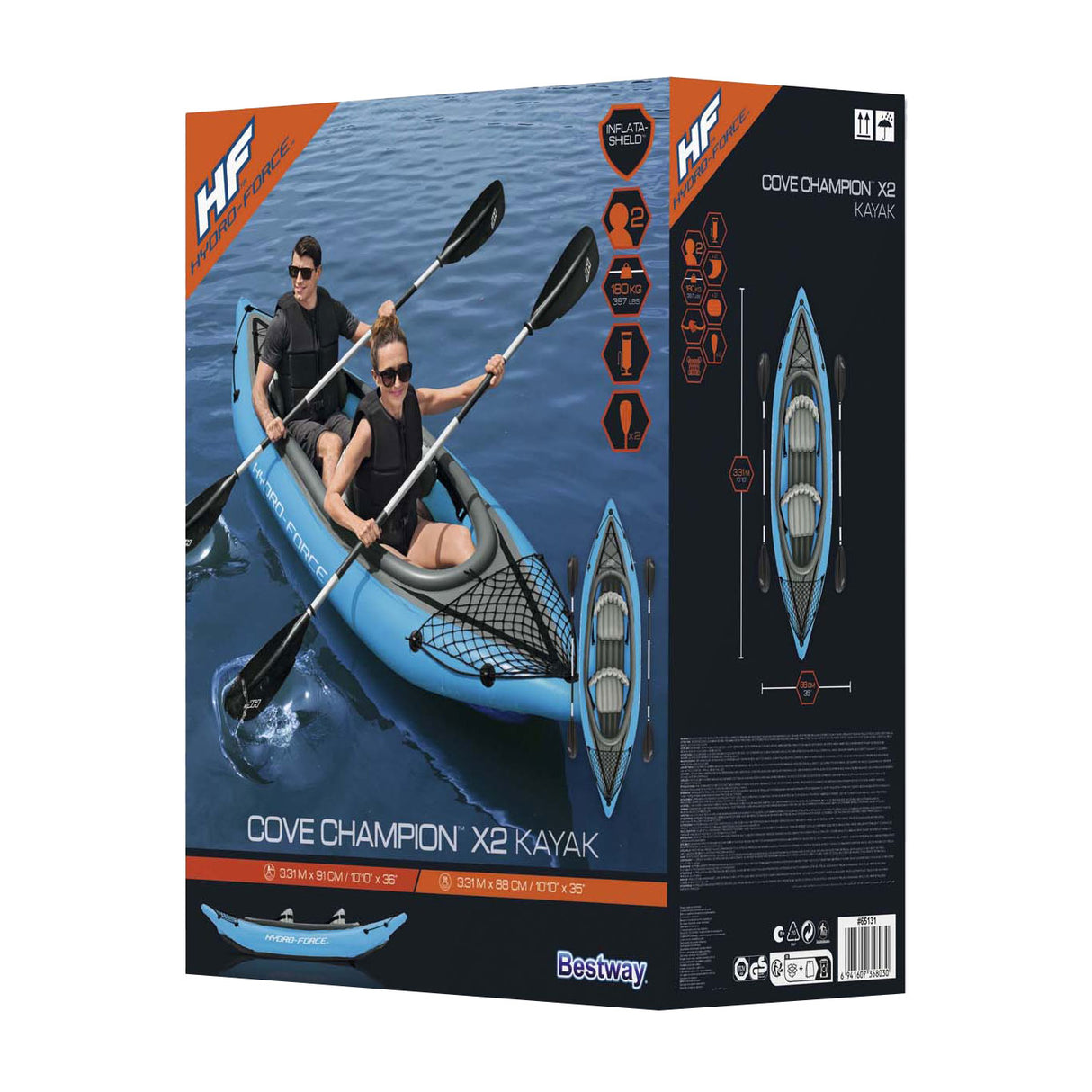 Ensemble Bestway Hydro Force Kayak Cove Champion X2