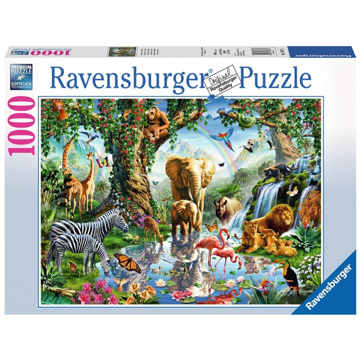 Puzzle Aventures dans la jungle, 1000 pièces.
