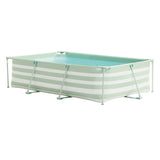 Svøm Essentials Luxury Green Striped Swimming Pool, 300x200x75cm