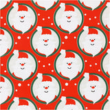 Papier cadeau Creativ company, Père Noël, l: 50 cm, 80 gr, rouge, 100 m 1 rouleau