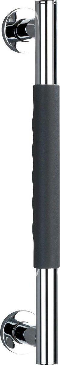 Barre d'appui murale Wenko secura 40 cm en acier inoxydable avec poignée antidérapante soft touch - poignée de sécurité - support mural - poignée de bain - capacité de charge max. 120 kg - testé, inspecté et certifié TüV