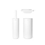 Accessoires de toilette Brabantia mindset, lot de 3 minéraux blanc frais