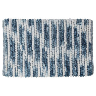 Tapis de bain vintage Sealskin 50x80 cm bleu