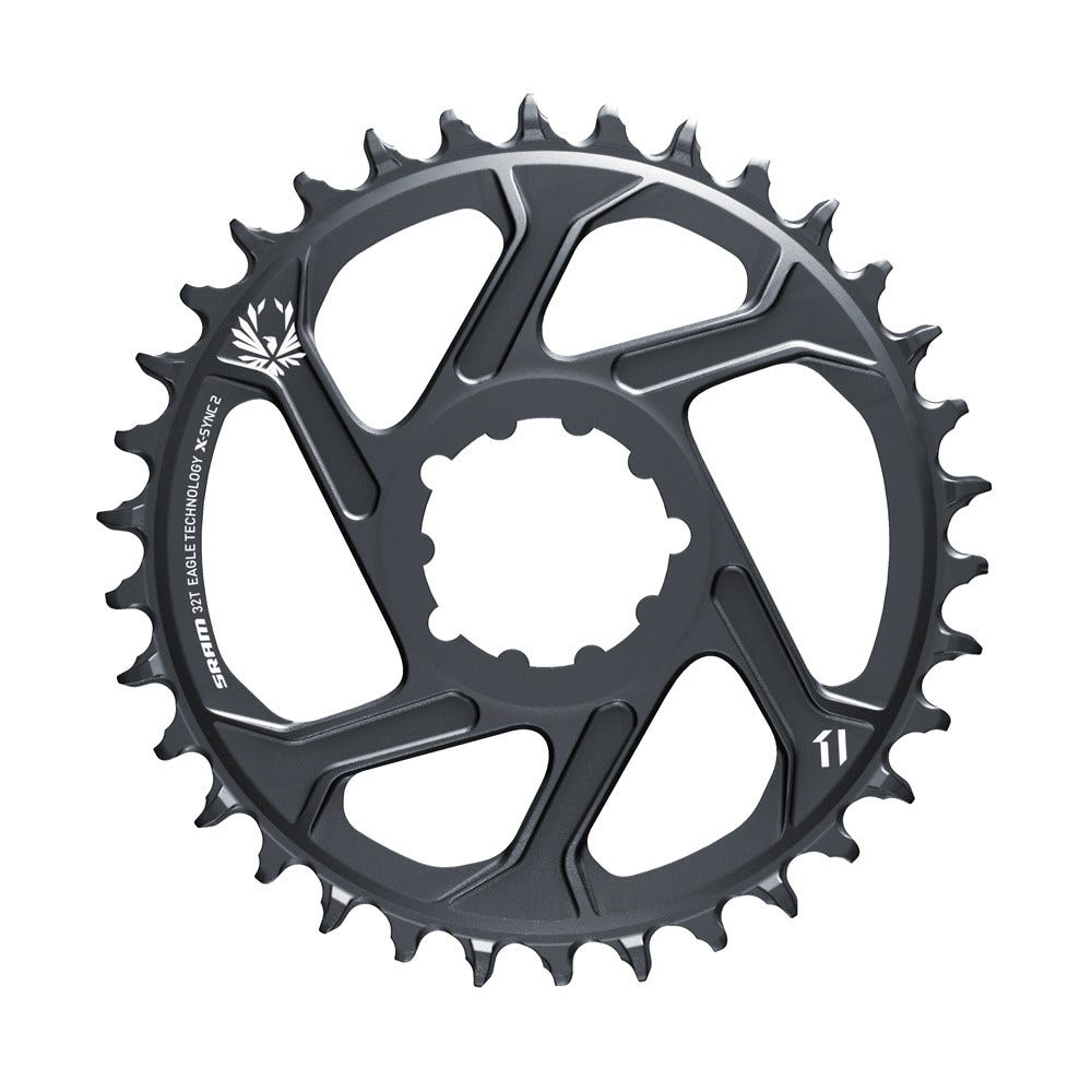 Plateau Sram 32 dents x-sync 2 montage direct xx1 eagle boost gris lunaire