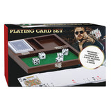 Set di carte da gioco in scatola di legno