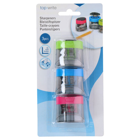 Taille-crayon couleur, 3 pcs.
