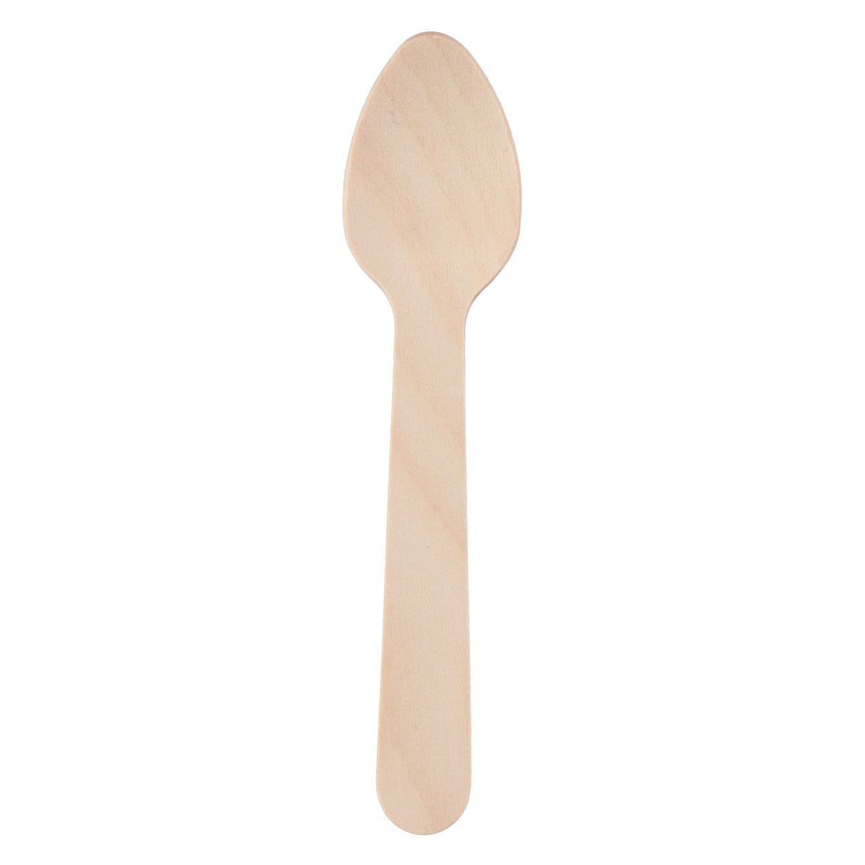 cucharadita desechable de madera de 11 cm, 50.