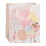 Sac cadeau d'anniversaire Edco - env. 32x26x12 cm - sac cadeau joyeux anniversaire - sac cadeau d'anniversaire avec poignées - emballage cadeau pour cadeaux d'anniversaire - design assorti - 1 sac aléatoire