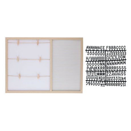 Tableau mémo et cadre photo en bois MDF, 57x41cm