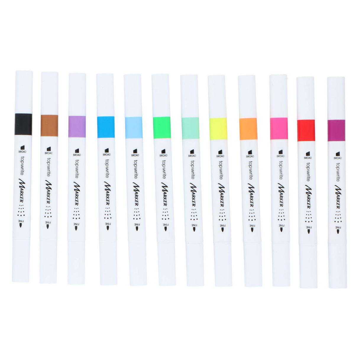 Marking markers color double -sided, 12st.