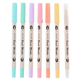 Felt -Tip stylos BrushPennen Double-Side, 7e.
