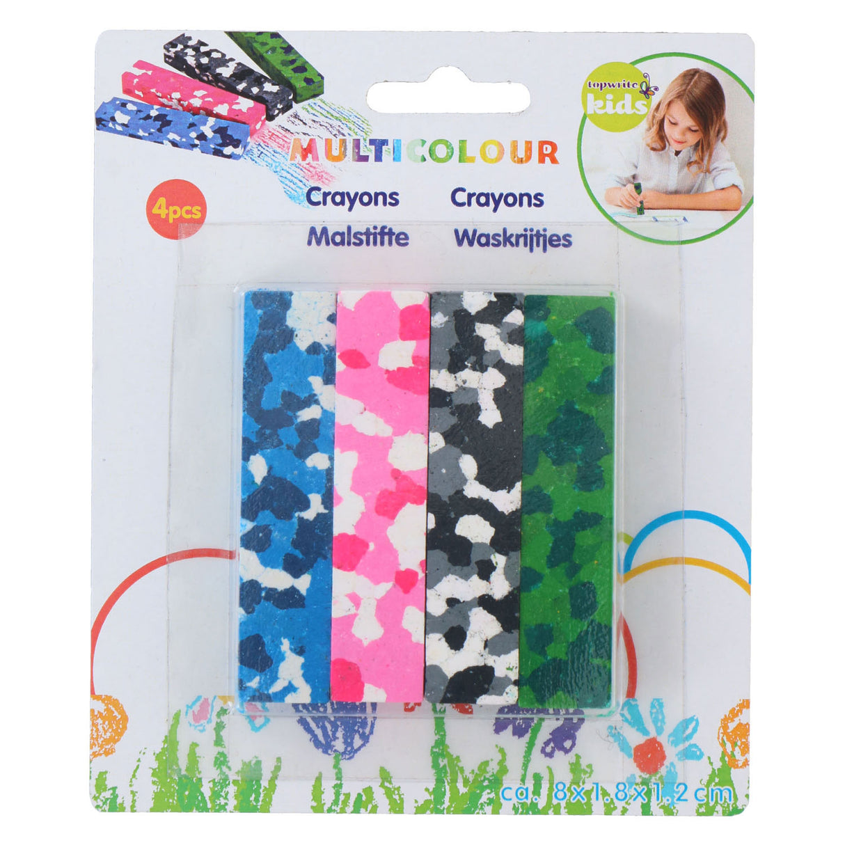 Crayons de cire de couleur, 4 pcs.