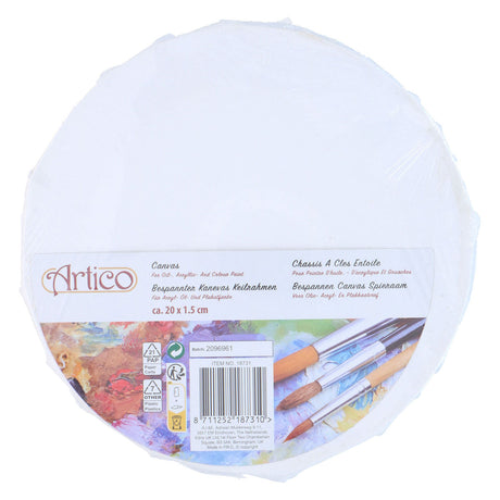 Toile ronde, 20 cm