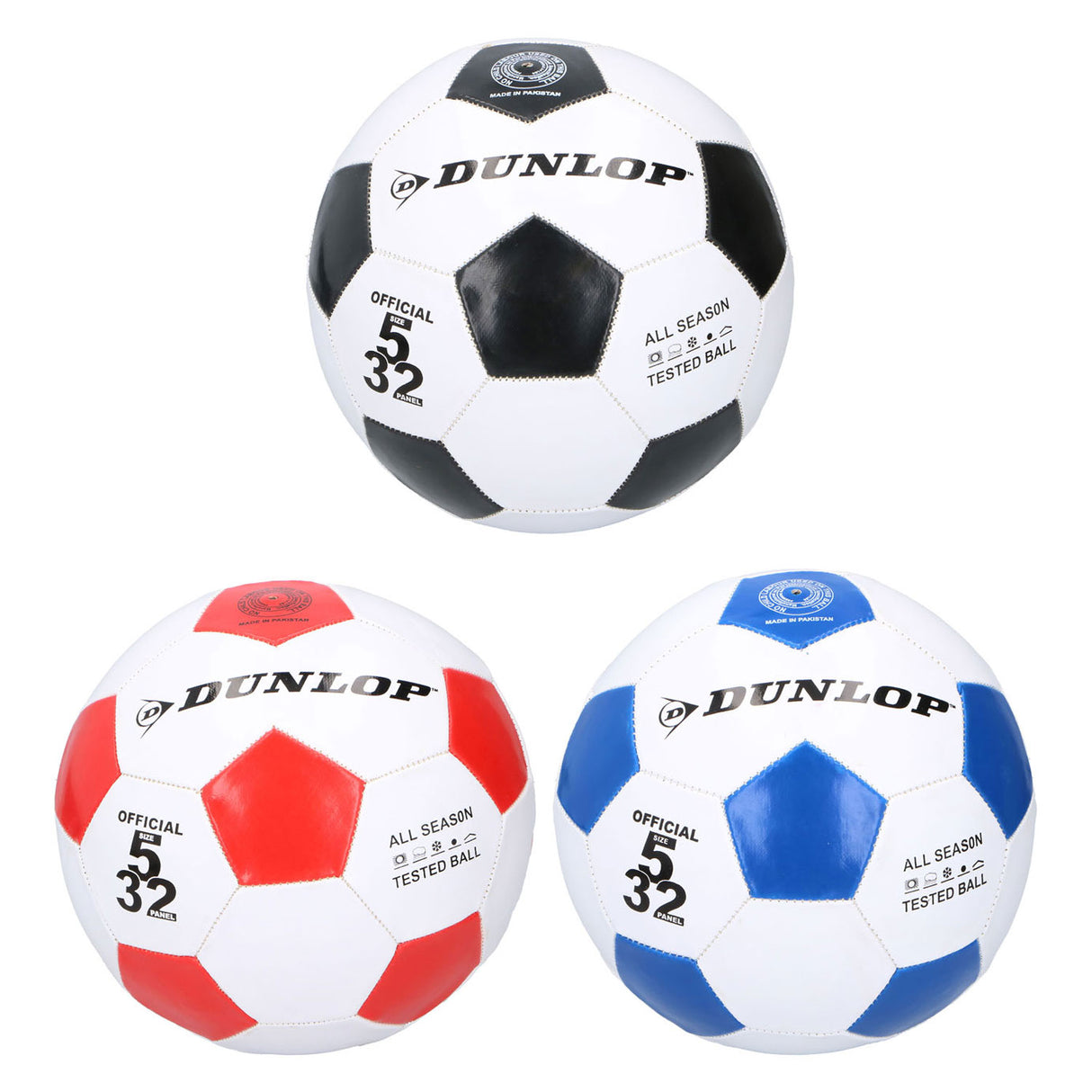 Dunlop football cuir blanc