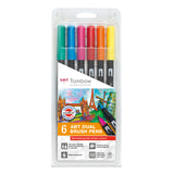 Tombow • stylo pinceau environ ensemble de stylos double pinceau dermatologiquement 6 pièces