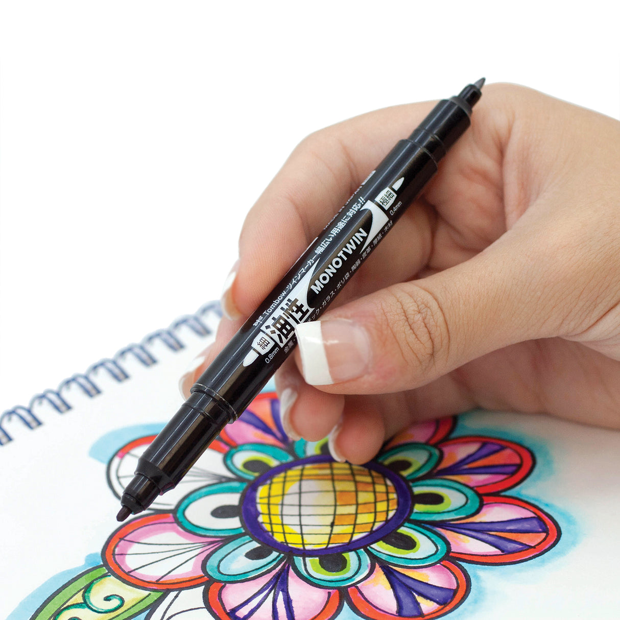 Tombow • mono twin fineliner permanent black