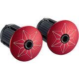 Supacaz Super Sticky Kush Star Fade Ribbon Black Rouge en aluminium Rouge rouge