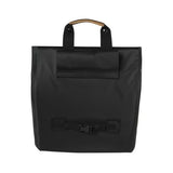 Basil Urban Dry Shopper - Afforeur à vélo imperméable, détails en cuir végétalien, fermeture réglable, réflexion, noir mat
