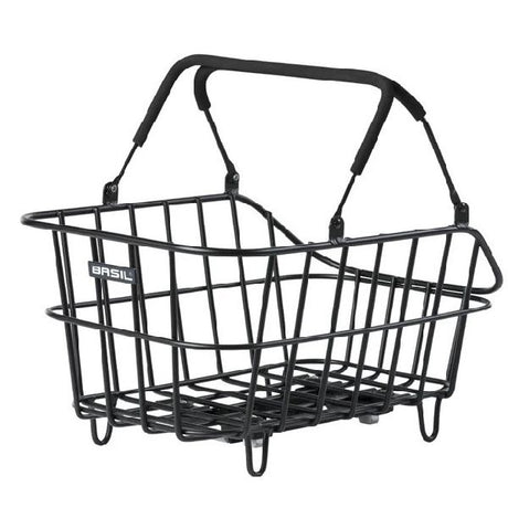 Panier à vélo Basil cento alu avec fixation cible 14 litres 39 x 24 x 15 - noir