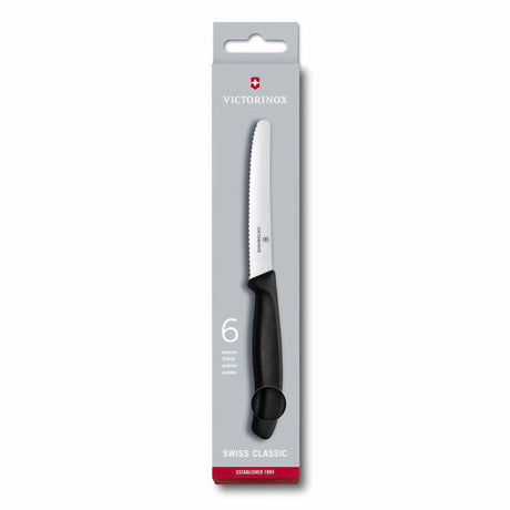 Couteaux de table Victorinox dentelés paquet de 6.