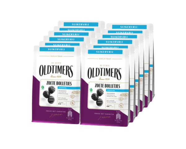 Sachet de petits pains sucrés Oldtimers sans sucre (12x100gr)
