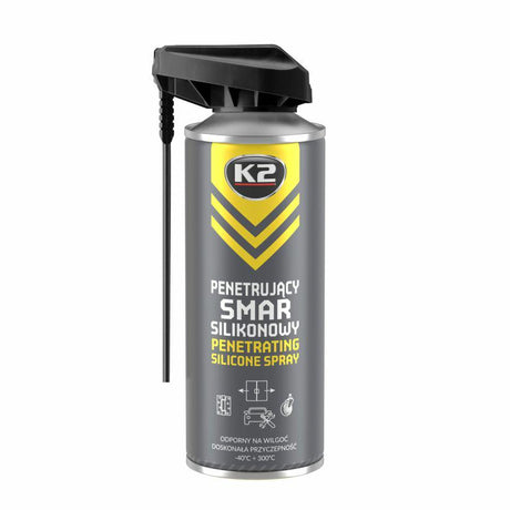 K2 siliconenvet, kleurloos tot rubber en kunststof 400 ml