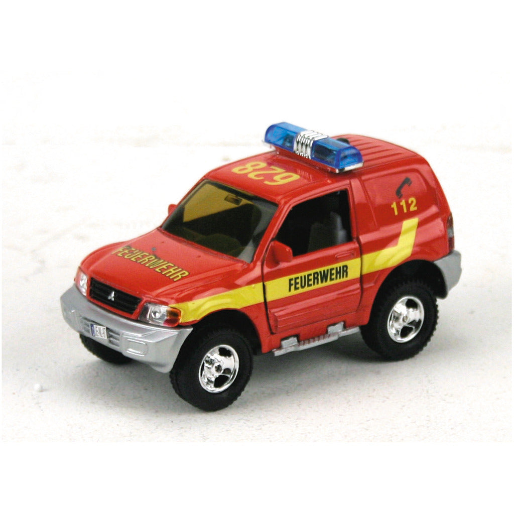 Camion de pompiers allemand de base à retrait avec son
