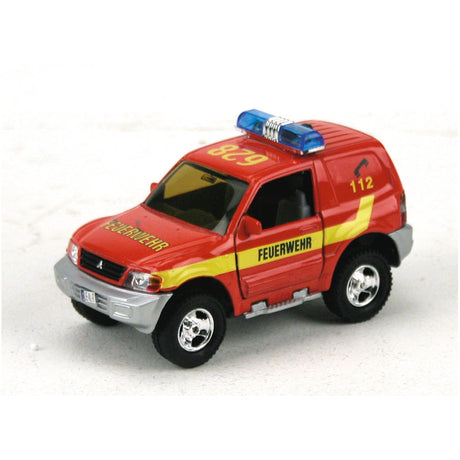 Camion de pompiers allemand de base à retrait avec son