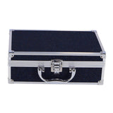 Trousse de maquillage en aluminium Casualelle bleu foncé pailleté