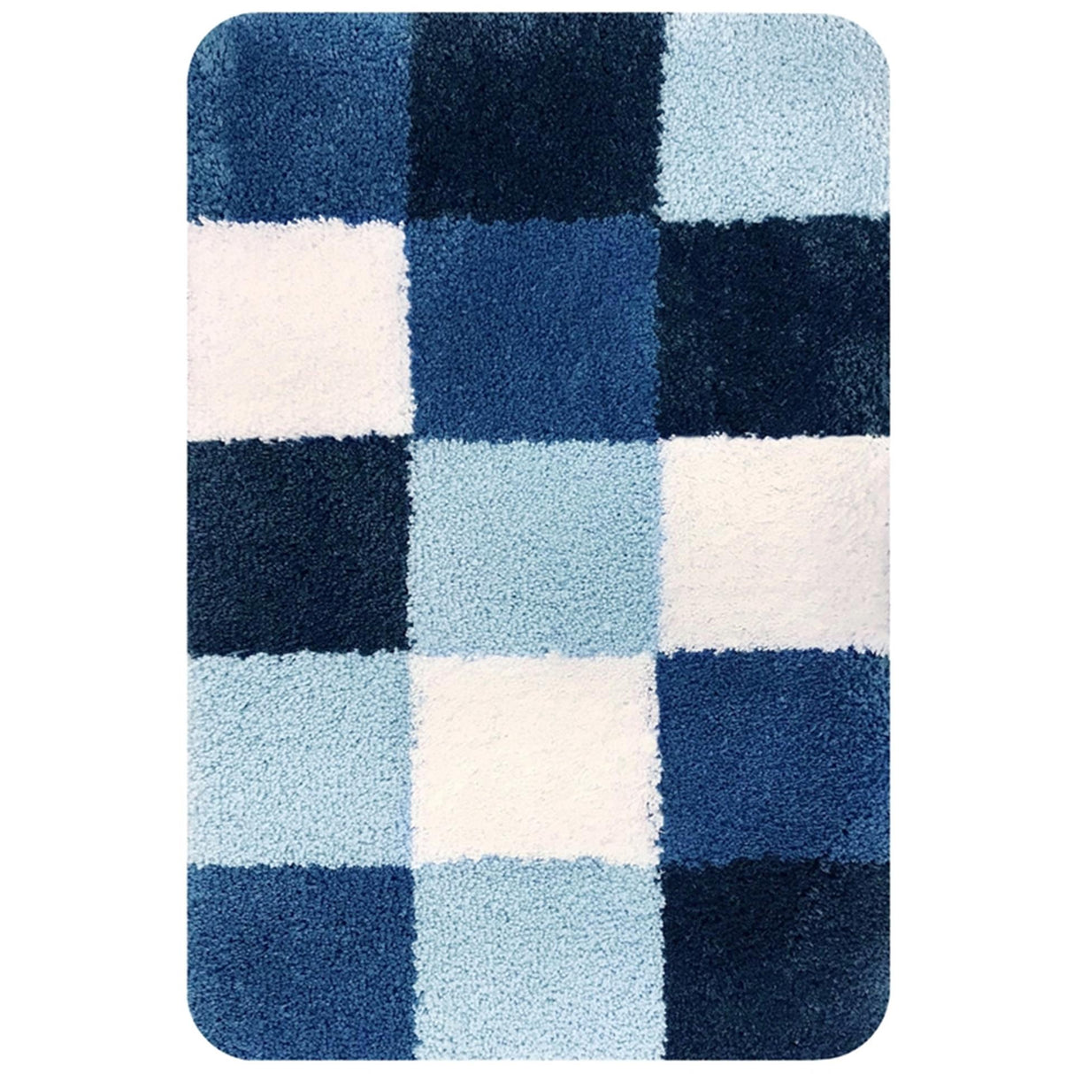 Tapis de bain Dutch House Brest 60 x 90 cm bleu