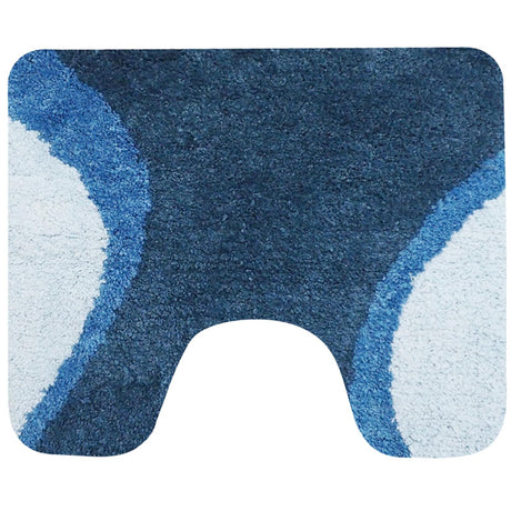 Tapis de toilette maison hollandaise metz 60x50 cm bleu
