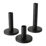 Boltze home bougeoir set malko 3 pièces noir