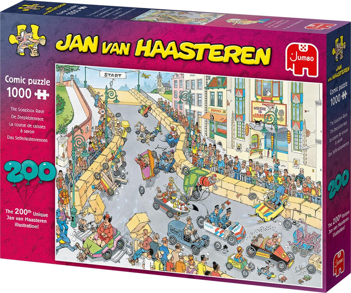 Puzzle Jumbo Jan van Haasteren - la course des caisses à savon, 1000 pcs.