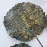 Boltze home objet mural feuille verena 115cm métal