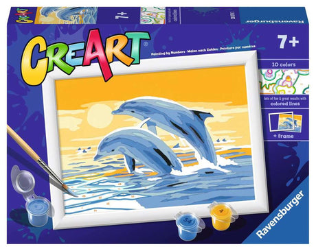 Ravensburger Creart Painting au numéro - Gerful Dolphins