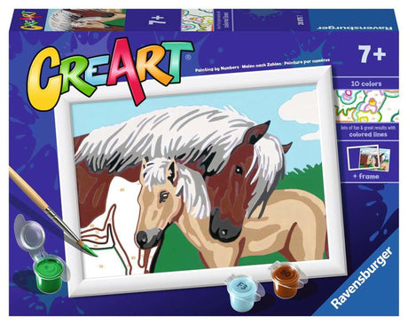 Ravensburger Creart peinture au numéro - Mère et poulain