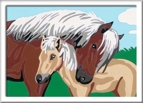 Ravensburger Creart peinture au numéro - Mère et poulain